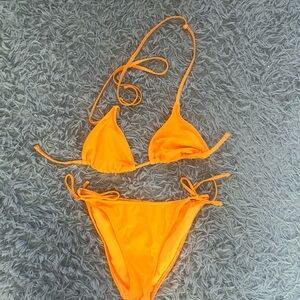 Vibrant Orange Bikini Set